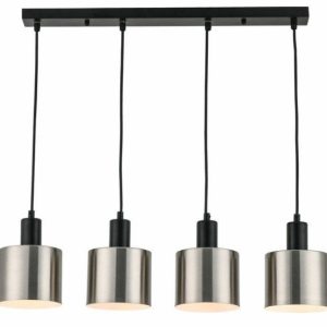 Lampa wisząca czarna Nulla 4xE27x40W wym: 110x60x12 cm Reality 846499 Lampa wisząca czarna Nulla 4xE27x40W wym: 110x60x12 cm Reality 846499