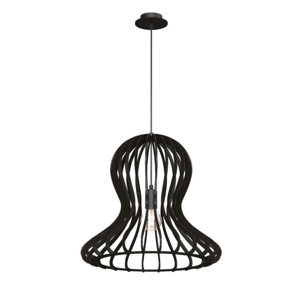 Lampa wisząca czarna OCTO 1xE27x20W wym: 91x44x44 cm Amplex 846242