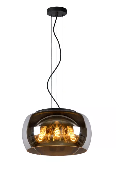 Lampa wisząca czarna OLIVIA 3xE27x40W wym: 170x40x40 cm Lucide 850133