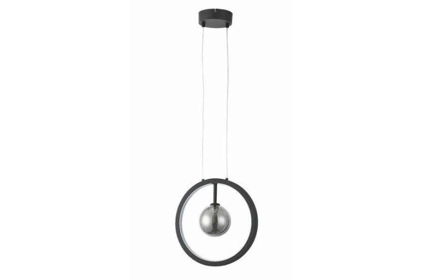 Lampa wisząca czarna Omaha 1xG9x10W wym: 115x28x10 cm Reality 846264