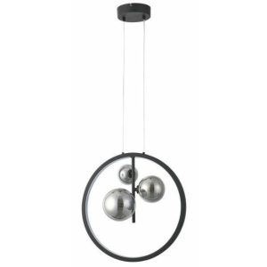 Lampa wisząca czarna Omaha 1xG9x10W wym: 120x40x16 cm Reality 845828 Lampa wisząca czarna Omaha 1xG9x10W wym: 120x40x16 cm Reality 845828