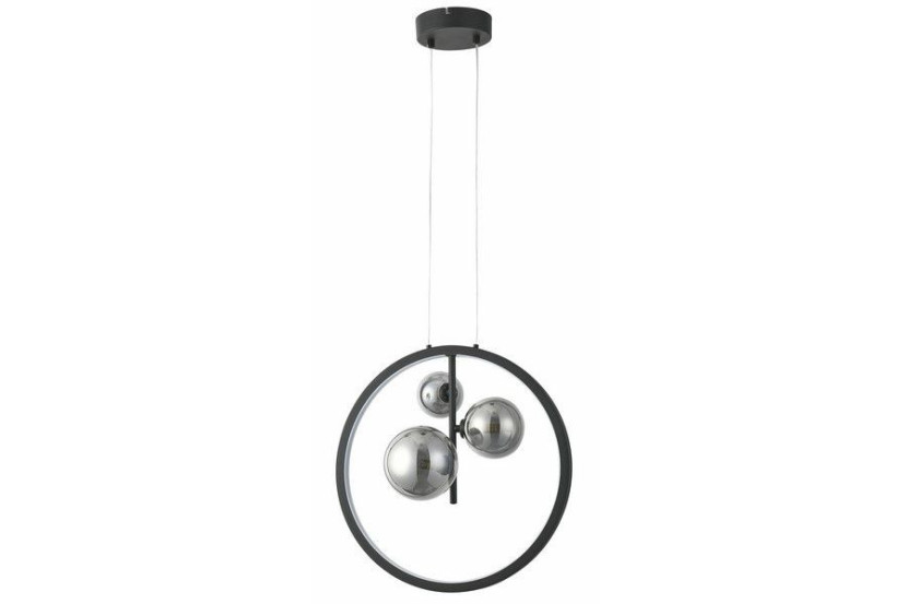 Lampa wisząca czarna Omaha 1xG9x10W wym: 120x40x16 cm Reality 845828