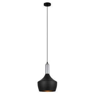 Lampa wisząca czarna Ophelia 1xE27x60W wym: 120x25x25 cm Italux 856488 Lampa wisząca czarna Ophelia 1xE27x60W wym: 120x25x25 cm Italux 856488