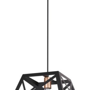 Lampa wisząca czarna ORIGAMI 1xE27x40W wym: 100x32x32 cm Candellux 924225 Lampa wisząca czarna ORIGAMI 1xE27x40W wym: 100x32x32 cm Candellux 924225