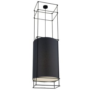 Lampa wisząca czarna PAA 1xE27x20W wym: 140x40x40 cm Dohar 846406 Lampa wisząca czarna PAA 1xE27x20W wym: 140x40x40 cm Dohar 846406