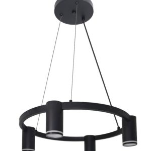 Lampa wisząca czarna Paris 4xGU10x12W wym: 100x47x47 cm Polux 847370 Lampa wisząca czarna Paris 4xGU10x12W wym: 100x47x47 cm Polux 847370