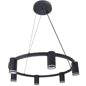Lampa wisząca czarna Paris 6xGU10x12W wym: 100×56,5×56,5 cm Polux 847458 Lampa wisząca czarna Paris 6xGU10x12W wym: 100×56,5×56,5 cm Polux 847458