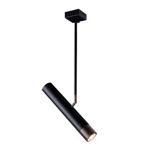 Lampa wisząca czarna-patyna EIDO 1xGU10x10W wym: 64x35x6 cm Amplex 846159