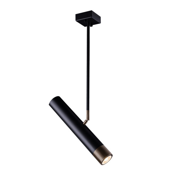 Lampa wisząca czarna-patyna EIDO 1xGU10x10W wym: 64x35x6 cm Amplex 846159