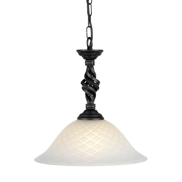 Lampa wisząca czarna Pembroke 1xE27x60W wym: 76,5x34x34 cm Elstead 849482