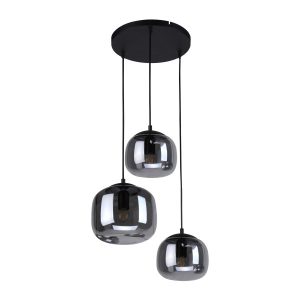 Lampa wisząca czarna piaskowana CALTO 3xE27x40W wym: 150x30x30 cm Italux 835753 Lampa wisząca czarna piaskowana CALTO 3xE27x40W wym: 150x30x30 cm Italux 835753