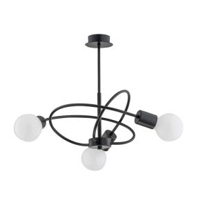 Lampa wisząca czarna PULVERIT 3xE27x60W wym: 43x45x45 cm Alfa 836007 Lampa wisząca czarna PULVERIT 3xE27x60W wym: 43x45x45 cm Alfa 836007