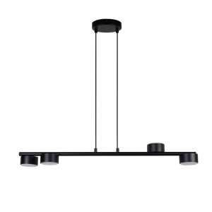 Lampa wisząca czarna PUNTO 4xGX53x12W wym: 120x81x14 cm Sigma Lighting 838019 Lampa wisząca czarna PUNTO 4xGX53x12W wym: 120x81x14 cm Sigma Lighting 838019