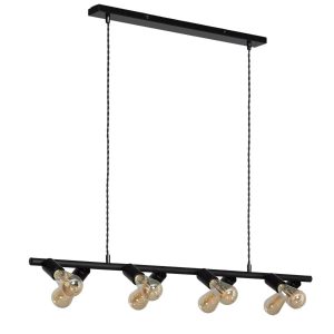 Lampa wisząca czarna Retro 8xE27x40W wym: 114x108x19 cm Abruzzo 860891 Lampa wisząca czarna Retro 8xE27x40W wym: 114x108x19 cm Abruzzo 860891