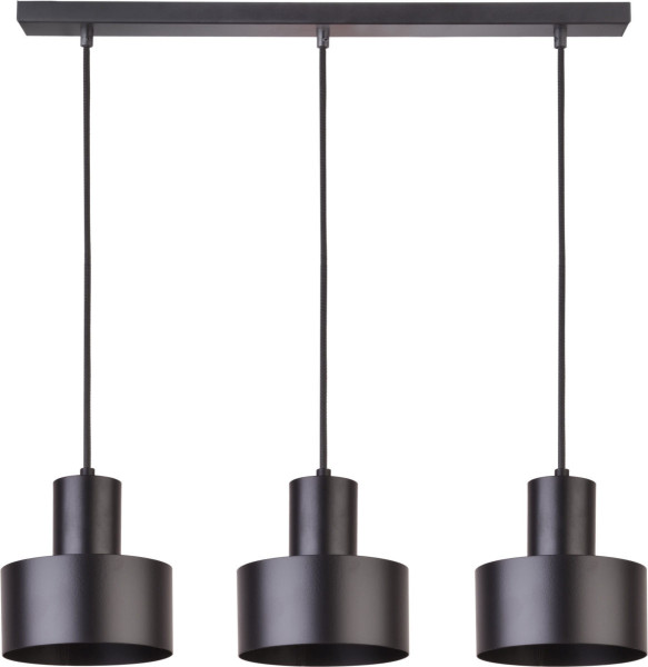 Lampa wisząca czarna Rif 3xE27x15W wym: 65x67x15 cm Sigma Lighting 837947