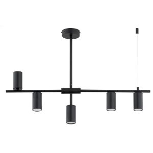 Lampa wisząca czarna SAUR 5xGU10x10W wym: 54x81x10 cm Alfa 836281 Lampa wisząca czarna SAUR 5xGU10x10W wym: 54x81x10 cm Alfa 836281