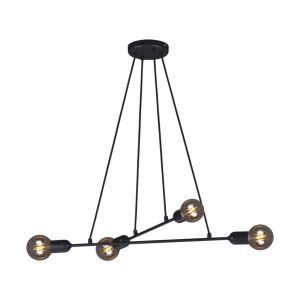 Lampa wisząca czarna SITYA 4xE27x60W wym: 70x66x43 cm Kaja 854199 Lampa wisząca czarna SITYA 4xE27x60W wym: 70x66x43 cm Kaja 854199
