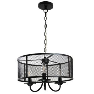 Lampa wisząca czarna SOHO 3xE14x12W wym: 100x40x40 cm Polux 854543 Lampa wisząca czarna SOHO 3xE14x12W wym: 100x40x40 cm Polux 854543