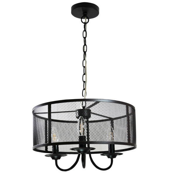 Lampa wisząca czarna SOHO 3xE14x12W wym: 100x40x40 cm Polux 854543