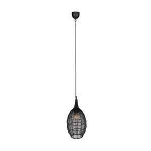 Lampa wisząca czarna SORAYA 1xE27x10W wym: 150x26x26 cm Trio 841871 Lampa wisząca czarna SORAYA 1xE27x10W wym: 150x26x26 cm Trio 841871