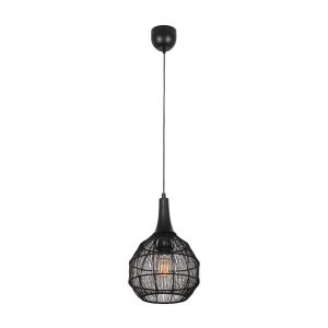 Lampa wisząca czarna SORAYA 1xE27x10W wym: 150x26x26 cm Trio 841648 Lampa wisząca czarna SORAYA 1xE27x10W wym: 150x26x26 cm Trio 841648