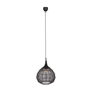 Lampa wisząca czarna SORAYA 1xE27x10W wym: 150x42x42 cm Trio 841790 Lampa wisząca czarna SORAYA 1xE27x10W wym: 150x42x42 cm Trio 841790
