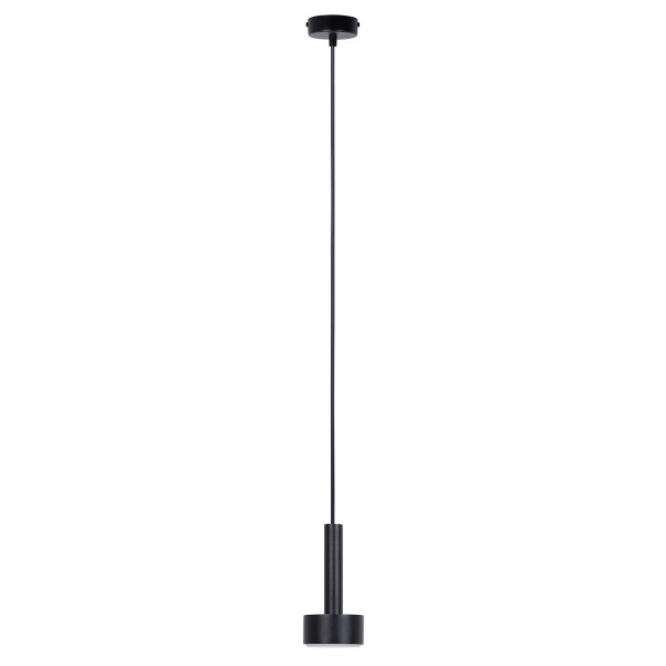 Lampa wisząca czarna STAMP 1xGX53x12W wym: 130x8x8 cm Sigma Lighting 836119