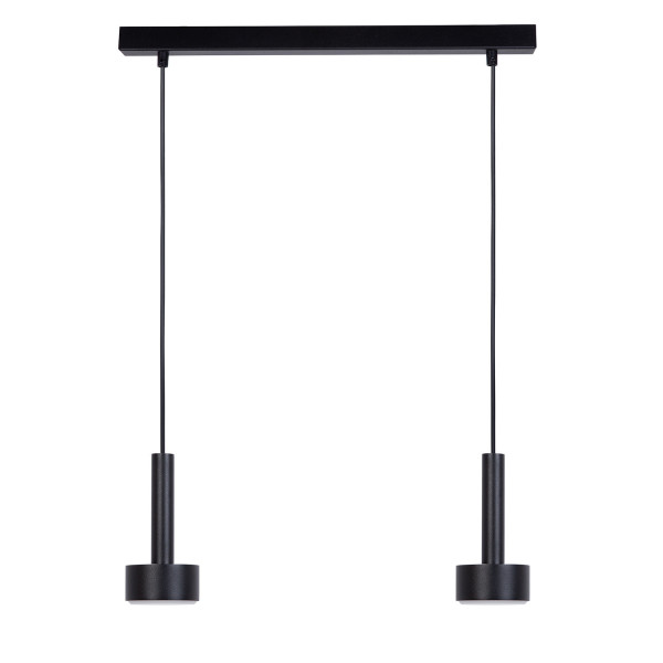 Lampa wisząca czarna STAMP 2xGX53x12W wym: 100x50x8 cm Sigma Lighting 836114
