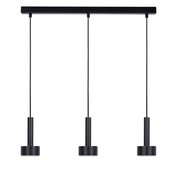 Lampa wisząca czarna STAMP 3xGX53x12W wym: 100x60x8 cm Sigma Lighting 836146
