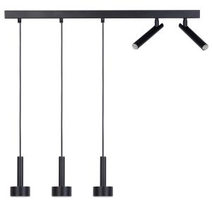 Lampa wisząca czarna STAMP 5xGX53x15W wym: 100x80x15 cm Sigma Lighting 835997 Lampa wisząca czarna STAMP 5xGX53x15W wym: 100x80x15 cm Sigma Lighting 835997