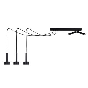 Lampa wisząca czarna STAMP 5xGX53x15W wym: 150x50x15 cm Sigma Lighting 835907 Lampa wisząca czarna STAMP 5xGX53x15W wym: 150x50x15 cm Sigma Lighting 835907