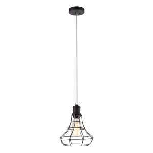 Lampa wisząca czarna Synthia 1xE27x60W wym: 100x21x21 cm Italux 856300 Lampa wisząca czarna Synthia 1xE27x60W wym: 100x21x21 cm Italux 856300