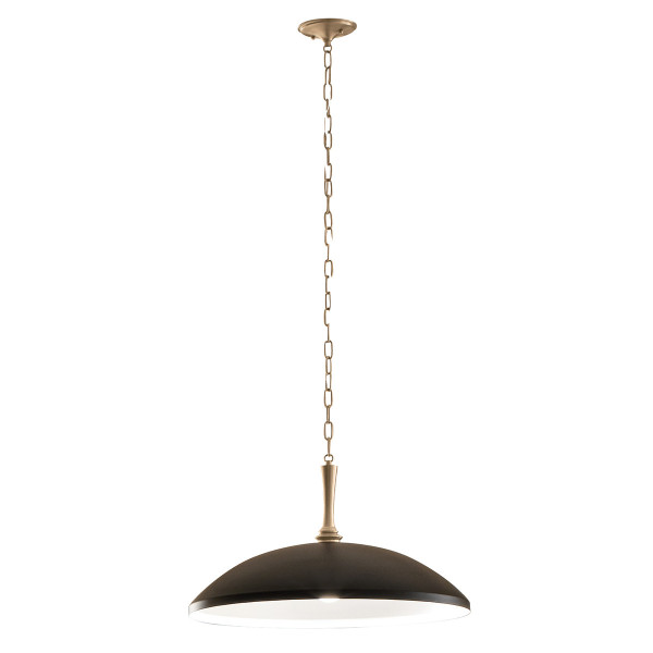 Lampa wisząca czarna-szampański brąz DELAROSA 1xE27x60W Kichler 836412