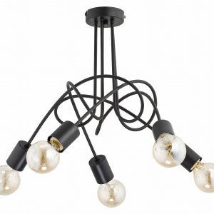 Lampa wisząca czarna TANGO 5xE27x60W wym: 41x50x50 cm Alfa 854528 Lampa wisząca czarna TANGO 5xE27x60W wym: 41x50x50 cm Alfa 854528