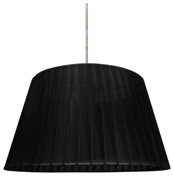Lampa wisząca czarna TIZIANO 1xE27x60W wym: 105x37x37 cm Candellux 924983