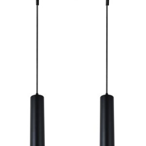 Lampa wisząca czarna Tuba 2xGU10x50W wym: 100x6x6 cm Candellux 924015 Lampa wisząca czarna Tuba 2xGU10x50W wym: 100x6x6 cm Candellux 924015