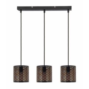 Lampa wisząca czarna Tuluza 3xE27x60W wym: 105x75x20 cm Reality 854219 Lampa wisząca czarna Tuluza 3xE27x60W wym: 105x75x20 cm Reality 854219