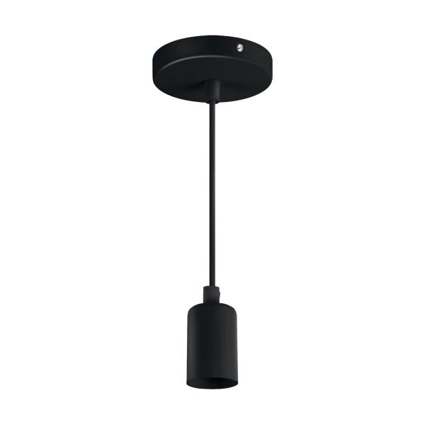 Lampa wisząca czarna UNO 1xE27x40W wym: 100x9,8x9,8 cm Struhm 854625