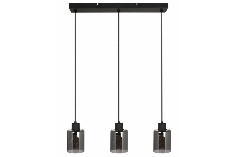 Lampa wisząca czarna Valerie 3xE27x40W wym: 120x55x10 cm Reality 846055