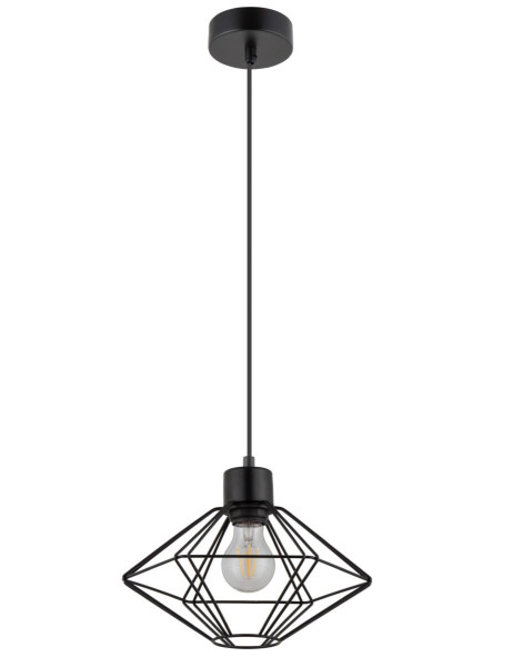 Lampa wisząca czarna Vario 1xE27x15W wym: 80x28x28 cm Sigma Lighting 836207