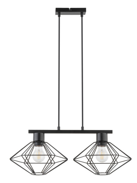 Lampa wisząca czarna Vario 2xE27x15W wym: 80x58x28 cm Sigma Lighting 836387