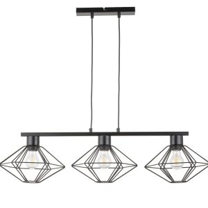 Lampa wisząca czarna Vario 3xE27x15W wym: 80x87x28 cm Sigma Lighting 836469 Lampa wisząca czarna Vario 3xE27x15W wym: 80x87x28 cm Sigma Lighting 836469