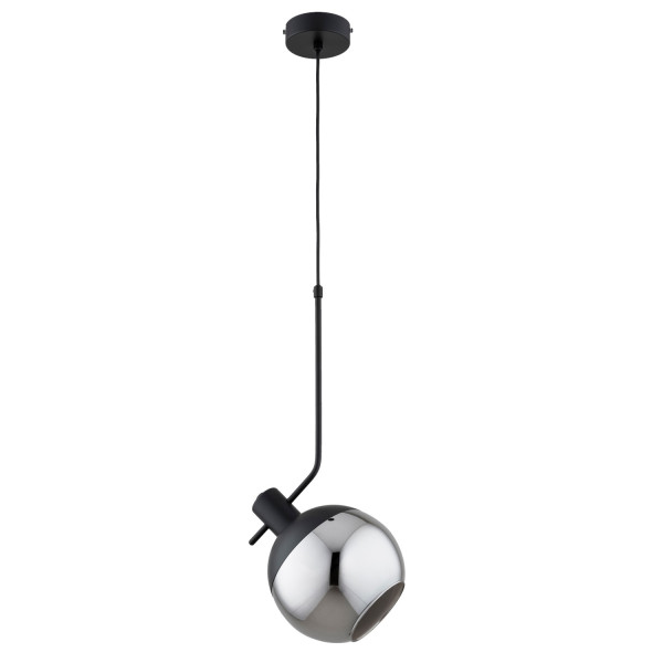 Lampa wisząca czarna VELTO 1xE27x15W wym: 90x20x20 cm Alfa 836903