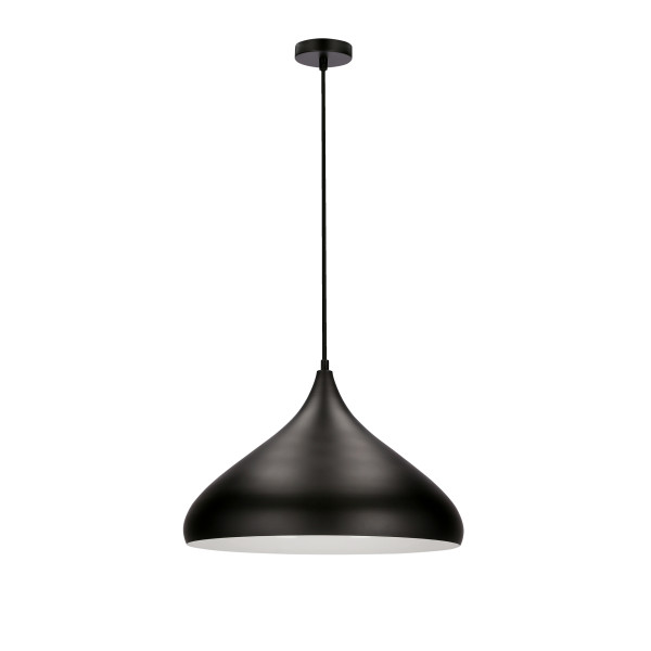 Lampa wisząca czarna VIBORG 1xE27x40W wym: 90x42x41 cm Candellux 924166
