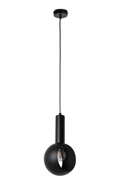 Lampa wisząca czarna VITRUM 1xE27x15W wym: 120x17x10 cm Sigma Lighting 837434