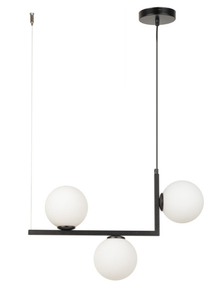 Lampa wisząca czarno-biała Andy 3xG9x12W wym: 115x52x14 cm Sigma Lighting 841784