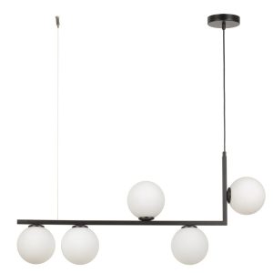 Lampa wisząca czarno-biała Andy 5xG9x12W wym: 115x90x14 cm Sigma Lighting 841953