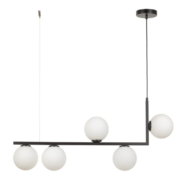 Lampa wisząca czarno-biała Andy 5xG9x12W wym: 115x90x14 cm Sigma Lighting 841953