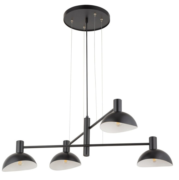 Lampa wisząca czarno-biała Artis 4xE14x40W wym: 70x90x55 cm Sigma Lighting 837844