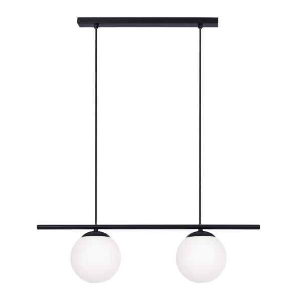 Lampa wisząca czarno-biała ARTON 2xE27x40W wym: 90x71x16 cm Kaja 854254